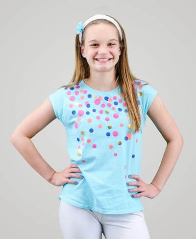little girl smiling